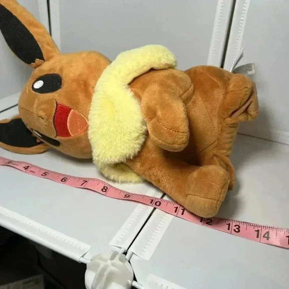 Pokemon Eevee Plush Nintendo Figure With Sound Ears Move Tested Works - Picture 9 of 9